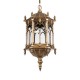 GloboStar® DARCY 01815 Vintage Κρεμαστό Φωτιστικό Οροφής Μονόφωτο 1 x E27 Μπρούτζινο Μεταλλικό Φανάρι Πλέγμα Φ35 x Υ61cm GloboStar® DARCY 01815 Vintage Κρεμαστό Φωτιστικό Οροφής Μονόφωτο 1 x E27 Μπρούτζινο Μεταλλικό Φανάρι Πλέγμα Φ35 x Υ61cm