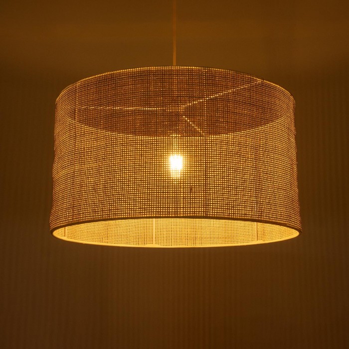 GloboStar® YOTTO 01822 Boho Κρεμαστό Φωτιστικό Οροφής Μονόφωτο 1 x E27 AC220-240V IP20 - Φ55 x Υ30cm - Μπεζ Μπαμπού Πλέγμα GloboStar® YOTTO 01822 Boho Κρεμαστό Φωτιστικό Οροφής Μονόφωτο 1 x E27 AC220-240V IP20 - Φ55 x Υ30cm - Μπεζ Μπαμπού Πλέγμα