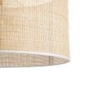 GloboStar® YOTTO 01822 Boho Κρεμαστό Φωτιστικό Οροφής Μονόφωτο 1 x E27 AC220-240V IP20 - Φ55 x Υ30cm - Μπεζ Μπαμπού Πλέγμα