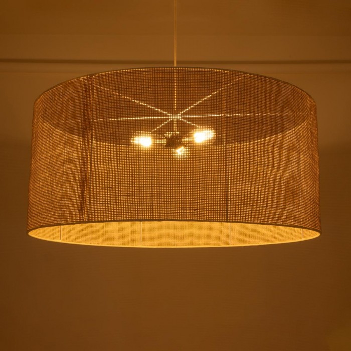 GloboStar® YOTTO 01823 Boho Κρεμαστό Φωτιστικό Οροφής Τρίφωτο 3 x E27 AC220-240V IP20 - Φ90 x Υ40cm - Μπεζ Μπαμπού Πλέγμα GloboStar® YOTTO 01823 Boho Κρεμαστό Φωτιστικό Οροφής Τρίφωτο 3 x E27 AC220-240V IP20 - Φ90 x Υ40cm - Μπεζ Μπαμπού Πλέγμα