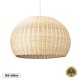 GloboStar® RAITO 01825 Boho Κρεμαστό Φωτιστικό Καμπάνα Μονόφωτο 1 x E27 IP20 Μπεζ Ξύλο - Μ60 x Π60 x Υ40cm GloboStar® RAITO 01825 Boho Κρεμαστό Φωτιστικό Καμπάνα Μονόφωτο 1 x E27 IP20 Μπεζ Ξύλο - Μ60 x Π60 x Υ40cm