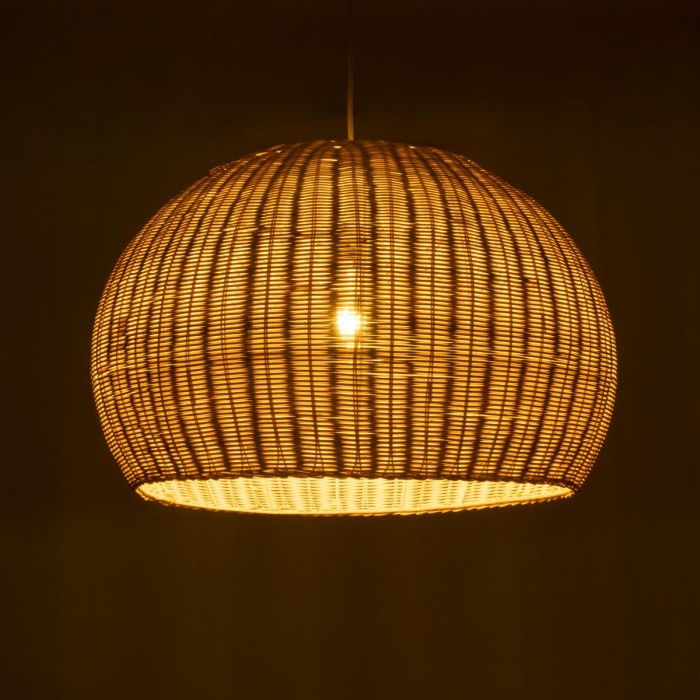 GloboStar® RAITO 01825 Boho Κρεμαστό Φωτιστικό Καμπάνα Μονόφωτο 1 x E27 IP20 Μπεζ Ξύλο - Μ60 x Π60 x Υ40cm GloboStar® RAITO 01825 Boho Κρεμαστό Φωτιστικό Καμπάνα Μονόφωτο 1 x E27 IP20 Μπεζ Ξύλο - Μ60 x Π60 x Υ40cm