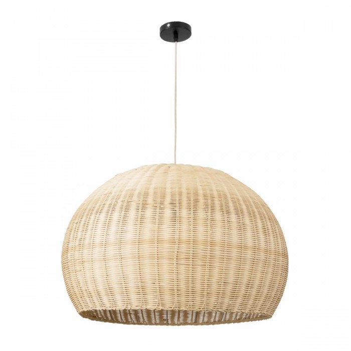 GloboStar® RAITO 01825 Boho Κρεμαστό Φωτιστικό Καμπάνα Μονόφωτο 1 x E27 IP20 Μπεζ Ξύλο - Μ60 x Π60 x Υ40cm GloboStar® RAITO 01825 Boho Κρεμαστό Φωτιστικό Καμπάνα Μονόφωτο 1 x E27 IP20 Μπεζ Ξύλο - Μ60 x Π60 x Υ40cm