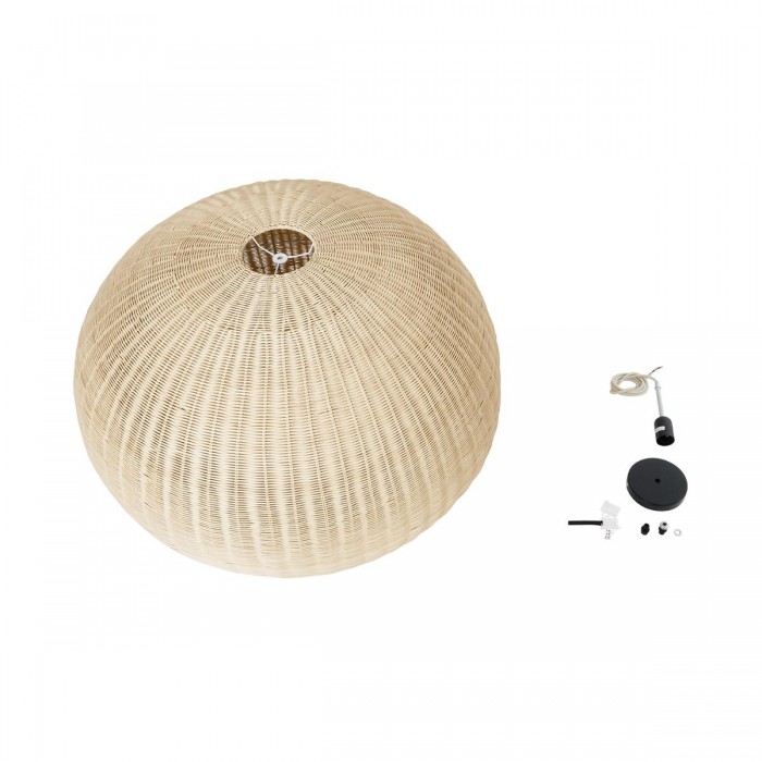 GloboStar® RAITO 01826 Boho Κρεμαστό Φωτιστικό Καμπάνα Μονόφωτο 1 x E27 IP20 Μπεζ Ξύλο - Μ100 x Π100 x Υ63cm GloboStar® RAITO 01826 Boho Κρεμαστό Φωτιστικό Καμπάνα Μονόφωτο 1 x E27 IP20 Μπεζ Ξύλο - Μ100 x Π100 x Υ63cm