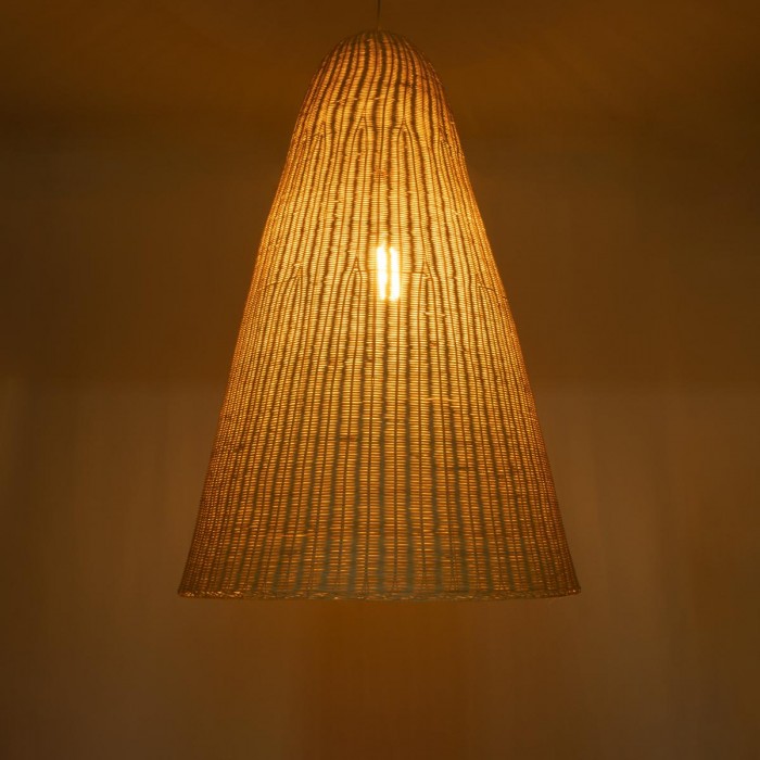 GloboStar® MAHANA 01827 Boho Κρεμαστό Φωτιστικό Οροφής Μονόφωτο 1 x E27 AC220-240V IP20 - Φ80 x Υ130cm - Μπεζ Ξύλινο Ρατάν Πλέγμα GloboStar® MAHANA 01827 Boho Κρεμαστό Φωτιστικό Οροφής Μονόφωτο 1 x E27 AC220-240V IP20 - Φ80 x Υ130cm - Μπεζ Ξύλινο Ρατάν Πλέγμα