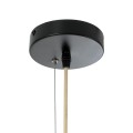 GloboStar® MAHANA 01827 Boho Κρεμαστό Φωτιστικό Οροφής Μονόφωτο 1 x E27 AC220-240V IP20 - Φ80 x Υ130cm - Μπεζ Ξύλινο Ρατάν Πλέγμα