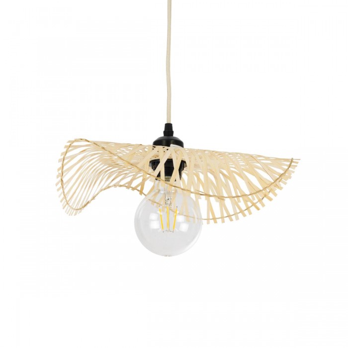 GloboStar® MELEMELE 01839 Boho Κρεμαστό Φωτιστικό Οροφής Μονόφωτο 1 x E27 AC220-240V IP20 - Φ35 x Υ4cm - Μπεζ Ξύλινο Μπαμπού Πλέγμα GloboStar® MELEMELE 01839 Boho Κρεμαστό Φωτιστικό Οροφής Μονόφωτο 1 x E27 AC220-240V IP20 - Φ35 x Υ4cm - Μπεζ Ξύλινο Μπαμπού Πλέγμα