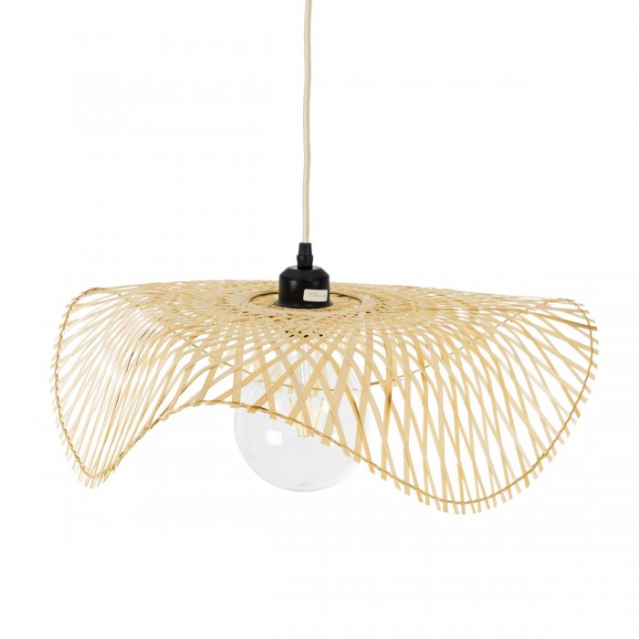 GloboStar® MELEMELE 01840 Boho Κρεμαστό Φωτιστικό Οροφής Μονόφωτο 1 x E27 AC220-240V IP20 - Φ50 x Υ7cm - Μπεζ Ξύλινο Μπαμπού Πλέγμα GloboStar® MELEMELE 01840 Boho Κρεμαστό Φωτιστικό Οροφής Μονόφωτο 1 x E27 AC220-240V IP20 - Φ50 x Υ7cm - Μπεζ Ξύλινο Μπαμπού Πλέγμα