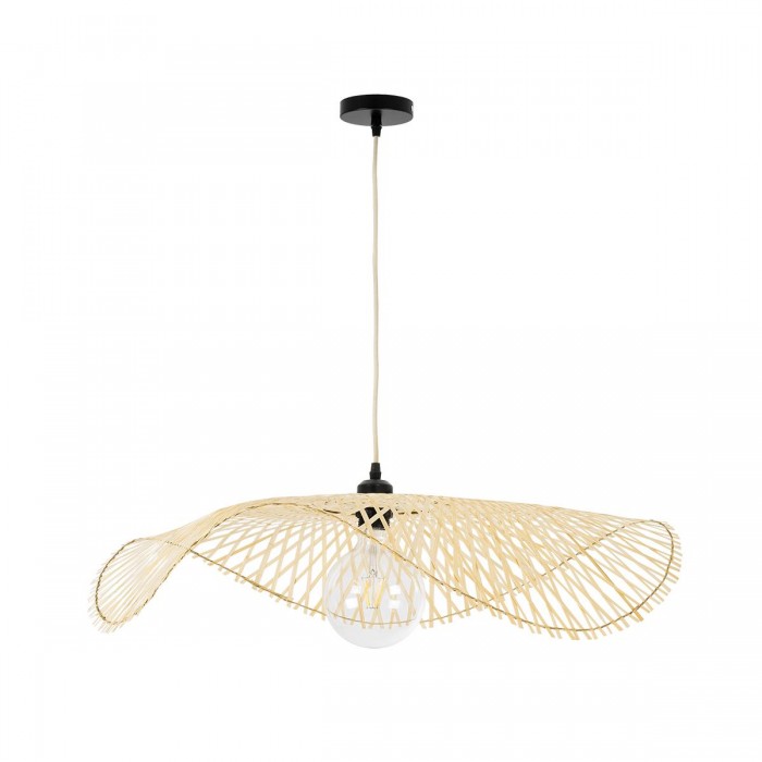 GloboStar® MELEMELE 01841 Boho Κρεμαστό Φωτιστικό Οροφής Μονόφωτο 1 x E27 AC220-240V IP20 - Φ75 x Υ10cm - Μπεζ Ξύλινο Μπαμπού Πλέγμα GloboStar® MELEMELE 01841 Boho Κρεμαστό Φωτιστικό Οροφής Μονόφωτο 1 x E27 AC220-240V IP20 - Φ75 x Υ10cm - Μπεζ Ξύλινο Μπαμπού Πλέγμα