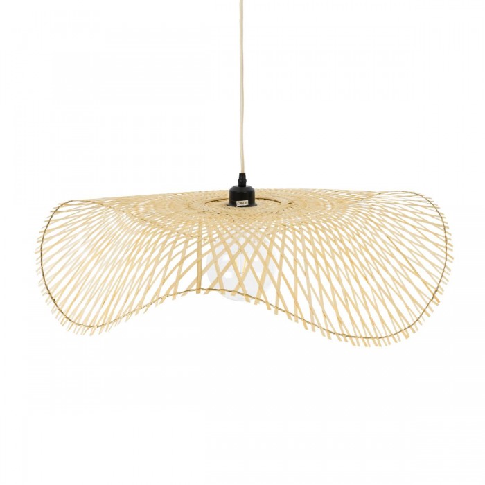 GloboStar® MELEMELE 01841 Boho Κρεμαστό Φωτιστικό Οροφής Μονόφωτο 1 x E27 AC220-240V IP20 - Φ75 x Υ10cm - Μπεζ Ξύλινο Μπαμπού Πλέγμα GloboStar® MELEMELE 01841 Boho Κρεμαστό Φωτιστικό Οροφής Μονόφωτο 1 x E27 AC220-240V IP20 - Φ75 x Υ10cm - Μπεζ Ξύλινο Μπαμπού Πλέγμα