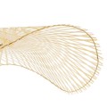 GloboStar® MELEMELE 01841 Boho Κρεμαστό Φωτιστικό Οροφής Μονόφωτο 1 x E27 AC220-240V IP20 - Φ75 x Υ10cm - Μπεζ Ξύλινο Μπαμπού Πλέγμα
