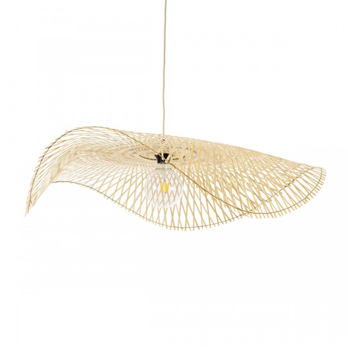GloboStar® MELEMELE 01842 Boho Κρεμαστό Φωτιστικό Οροφής Μονόφωτο 1 x E27 AC220-240V IP20 - Φ100 x Υ12cm - Μπεζ Ξύλινο Μπαμπού Πλέγμα GloboStar® MELEMELE 01842 Boho Κρεμαστό Φωτιστικό Οροφής Μονόφωτο 1 x E27 AC220-240V IP20 - Φ100 x Υ12cm - Μπεζ Ξύλινο Μπαμπού Πλέγμα