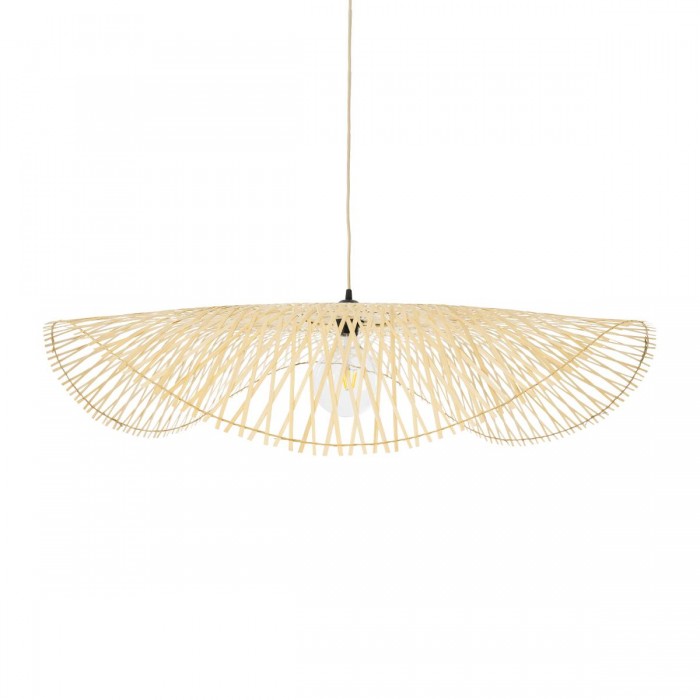 GloboStar® MELEMELE 01842 Boho Κρεμαστό Φωτιστικό Οροφής Μονόφωτο 1 x E27 AC220-240V IP20 - Φ100 x Υ12cm - Μπεζ Ξύλινο Μπαμπού Πλέγμα GloboStar® MELEMELE 01842 Boho Κρεμαστό Φωτιστικό Οροφής Μονόφωτο 1 x E27 AC220-240V IP20 - Φ100 x Υ12cm - Μπεζ Ξύλινο Μπαμπού Πλέγμα