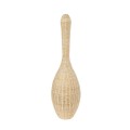 GloboStar® PARADIS 01843 Boho Επιδαπέδιο Φωτιστικό Μονόφωτο 1 x E27 AC220-240V IP20 - Φ30 x Υ100cm - Μπεζ Ξύλινο Ρατάν Πλέγμα