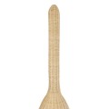 GloboStar® PARADIS 01845 Boho Επιδαπέδιο Φωτιστικό Μονόφωτο 1 x E27 AC220-240V IP20 - Φ40 x Υ150cm - Μπεζ Ξύλινο Ρατάν Πλέγμα