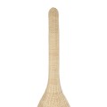 GloboStar® PARADIS 01846 Boho Επιδαπέδιο Φωτιστικό Μονόφωτο 1 x E27 AC220-240V IP20 - Φ50 x Υ180cm - Μπεζ Ξύλινο Ρατάν Πλέγμα