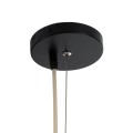 GloboStar® MANGATA 01848 Boho Κρεμαστό Φωτιστικό Καμπάνα Μονόφωτο 1 x E27 IP20 Καφέ Ξύλο - Μ90 x Π90 x Υ40cm