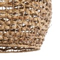 GloboStar® MANGATA 01851 Boho Κρεμαστό Φωτιστικό Καμπάνα Μονόφωτο 1 x E27 IP20 Καφέ Ξύλο - Μ60 x Π60 x Υ50cm