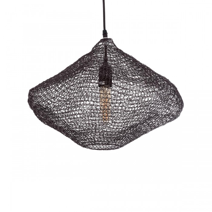 GloboStar® KENTUCKY 01863 Vintage Κρεμαστό Φωτιστικό Οροφής Μονόφωτο 1 x E27 AC220-240V IP20 - Φ40 x Υ30cm - Σκούρο Καφέ Μεταλλικό Πλέγμα GloboStar® KENTUCKY 01863 Vintage Κρεμαστό Φωτιστικό Οροφής Μονόφωτο 1 x E27 AC220-240V IP20 - Φ40 x Υ30cm - Σκούρο Καφέ Μεταλλικό Πλέγμα