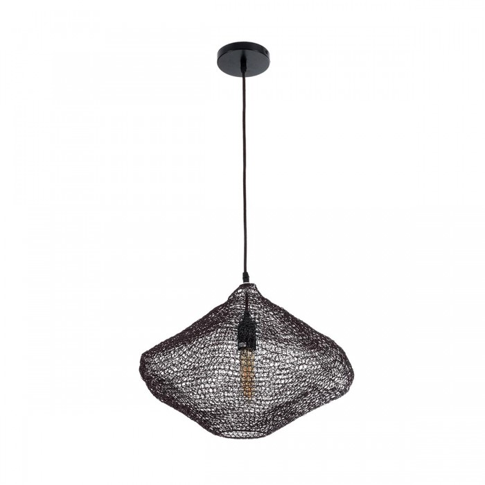 GloboStar® KENTUCKY 01863 Vintage Κρεμαστό Φωτιστικό Οροφής Μονόφωτο 1 x E27 AC220-240V IP20 - Φ40 x Υ30cm - Σκούρο Καφέ Μεταλλικό Πλέγμα GloboStar® KENTUCKY 01863 Vintage Κρεμαστό Φωτιστικό Οροφής Μονόφωτο 1 x E27 AC220-240V IP20 - Φ40 x Υ30cm - Σκούρο Καφέ Μεταλλικό Πλέγμα