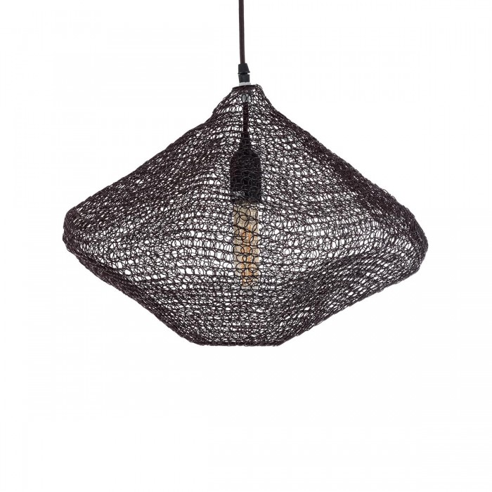 GloboStar® KENTUCKY 01863 Vintage Κρεμαστό Φωτιστικό Οροφής Μονόφωτο 1 x E27 AC220-240V IP20 - Φ40 x Υ30cm - Σκούρο Καφέ Μεταλλικό Πλέγμα GloboStar® KENTUCKY 01863 Vintage Κρεμαστό Φωτιστικό Οροφής Μονόφωτο 1 x E27 AC220-240V IP20 - Φ40 x Υ30cm - Σκούρο Καφέ Μεταλλικό Πλέγμα