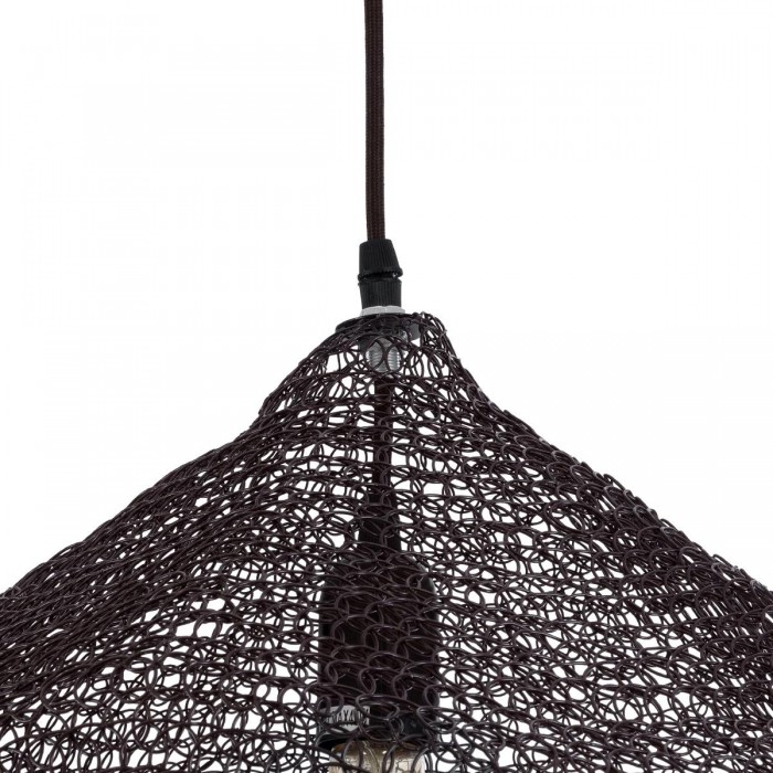 GloboStar® KENTUCKY 01863 Vintage Κρεμαστό Φωτιστικό Οροφής Μονόφωτο 1 x E27 AC220-240V IP20 - Φ40 x Υ30cm - Σκούρο Καφέ Μεταλλικό Πλέγμα GloboStar® KENTUCKY 01863 Vintage Κρεμαστό Φωτιστικό Οροφής Μονόφωτο 1 x E27 AC220-240V IP20 - Φ40 x Υ30cm - Σκούρο Καφέ Μεταλλικό Πλέγμα