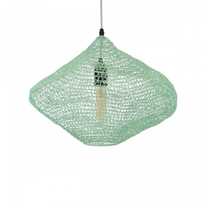 GloboStar® KENTUCKY 01864 Vintage Κρεμαστό Φωτιστικό Οροφής Μονόφωτο 1 x E27 AC220-240V IP20 - Φ40 x Υ30cm - Τιρκουάζ Μεταλλικό Πλέγμα GloboStar® KENTUCKY 01864 Vintage Κρεμαστό Φωτιστικό Οροφής Μονόφωτο 1 x E27 AC220-240V IP20 - Φ40 x Υ30cm - Τιρκουάζ Μεταλλικό Πλέγμα