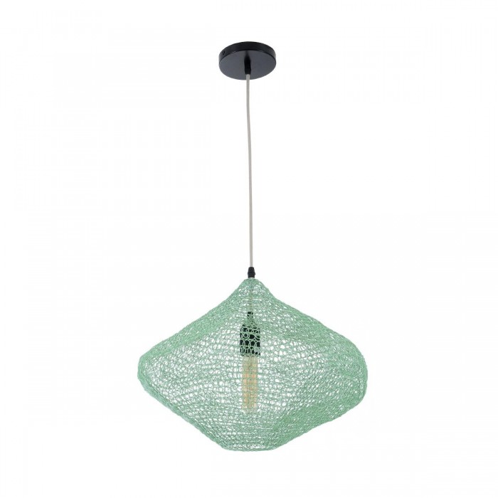 GloboStar® KENTUCKY 01864 Vintage Κρεμαστό Φωτιστικό Οροφής Μονόφωτο 1 x E27 AC220-240V IP20 - Φ40 x Υ30cm - Τιρκουάζ Μεταλλικό Πλέγμα GloboStar® KENTUCKY 01864 Vintage Κρεμαστό Φωτιστικό Οροφής Μονόφωτο 1 x E27 AC220-240V IP20 - Φ40 x Υ30cm - Τιρκουάζ Μεταλλικό Πλέγμα