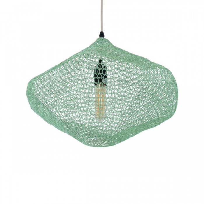 GloboStar® KENTUCKY 01864 Vintage Κρεμαστό Φωτιστικό Οροφής Μονόφωτο 1 x E27 AC220-240V IP20 - Φ40 x Υ30cm - Τιρκουάζ Μεταλλικό Πλέγμα GloboStar® KENTUCKY 01864 Vintage Κρεμαστό Φωτιστικό Οροφής Μονόφωτο 1 x E27 AC220-240V IP20 - Φ40 x Υ30cm - Τιρκουάζ Μεταλλικό Πλέγμα