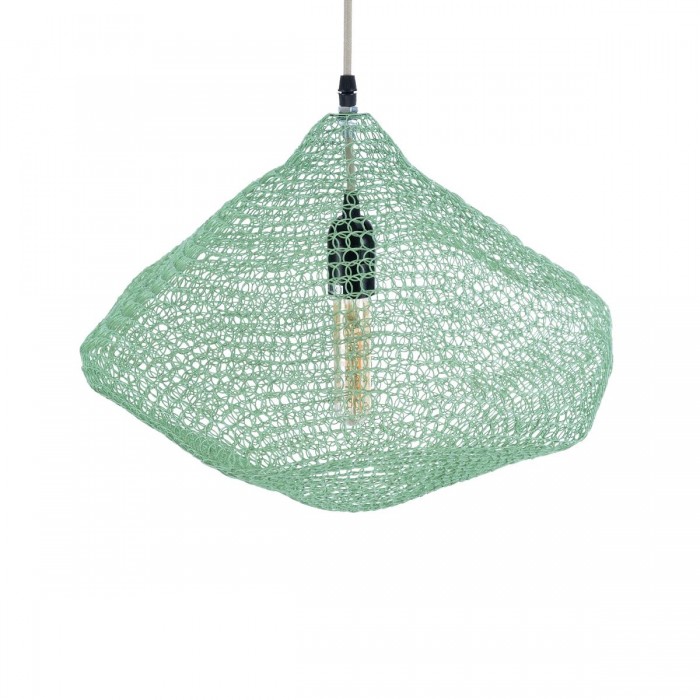 GloboStar® KENTUCKY 01864 Vintage Κρεμαστό Φωτιστικό Οροφής Μονόφωτο 1 x E27 AC220-240V IP20 - Φ40 x Υ30cm - Τιρκουάζ Μεταλλικό Πλέγμα GloboStar® KENTUCKY 01864 Vintage Κρεμαστό Φωτιστικό Οροφής Μονόφωτο 1 x E27 AC220-240V IP20 - Φ40 x Υ30cm - Τιρκουάζ Μεταλλικό Πλέγμα