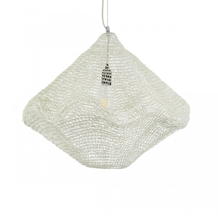 GloboStar® KENTUCKY 01865 Vintage Κρεμαστό Φωτιστικό Οροφής Μονόφωτο 1 x E27 AC220-240V IP20 - Φ60 x Υ50cm - Μπεζ Εκρού Μεταλλικό Πλέγμα GloboStar® KENTUCKY 01865 Vintage Κρεμαστό Φωτιστικό Οροφής Μονόφωτο 1 x E27 AC220-240V IP20 - Φ60 x Υ50cm - Μπεζ Εκρού Μεταλλικό Πλέγμα