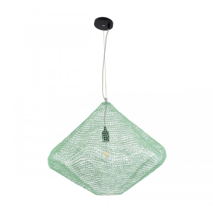 GloboStar® KENTUCKY 01866 Vintage Κρεμαστό Φωτιστικό Οροφής Μονόφωτο 1 x E27 AC220-240V IP20 - Φ60 x Υ50cm - Τιρκουάζ Μεταλλικό Πλέγμα GloboStar® KENTUCKY 01866 Vintage Κρεμαστό Φωτιστικό Οροφής Μονόφωτο 1 x E27 AC220-240V IP20 - Φ60 x Υ50cm - Τιρκουάζ Μεταλλικό Πλέγμα