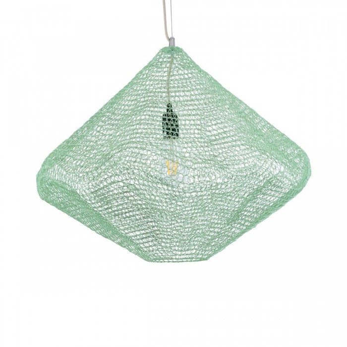 GloboStar® KENTUCKY 01866 Vintage Κρεμαστό Φωτιστικό Οροφής Μονόφωτο 1 x E27 AC220-240V IP20 - Φ60 x Υ50cm - Τιρκουάζ Μεταλλικό Πλέγμα GloboStar® KENTUCKY 01866 Vintage Κρεμαστό Φωτιστικό Οροφής Μονόφωτο 1 x E27 AC220-240V IP20 - Φ60 x Υ50cm - Τιρκουάζ Μεταλλικό Πλέγμα