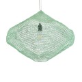 GloboStar® KENTUCKY 01866 Vintage Κρεμαστό Φωτιστικό Οροφής Μονόφωτο 1 x E27 AC220-240V IP20 - Φ60 x Υ50cm - Τιρκουάζ Μεταλλικό Πλέγμα
