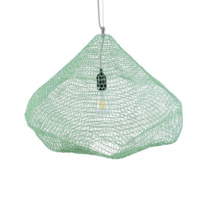 GloboStar® KENTUCKY 01866 Vintage Κρεμαστό Φωτιστικό Οροφής Μονόφωτο 1 x E27 AC220-240V IP20 - Φ60 x Υ50cm - Τιρκουάζ Μεταλλικό Πλέγμα GloboStar® KENTUCKY 01866 Vintage Κρεμαστό Φωτιστικό Οροφής Μονόφωτο 1 x E27 AC220-240V IP20 - Φ60 x Υ50cm - Τιρκουάζ Μεταλλικό Πλέγμα