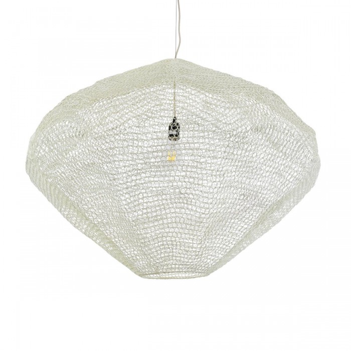 GloboStar® KENTUCKY 01868 Vintage Κρεμαστό Φωτιστικό Οροφής Μονόφωτο 1 x E27 AC220-240V IP20 - Φ90 x Υ70cm - Μπεζ Εκρού Μεταλλικό Πλέγμα GloboStar® KENTUCKY 01868 Vintage Κρεμαστό Φωτιστικό Οροφής Μονόφωτο 1 x E27 AC220-240V IP20 - Φ90 x Υ70cm - Μπεζ Εκρού Μεταλλικό Πλέγμα