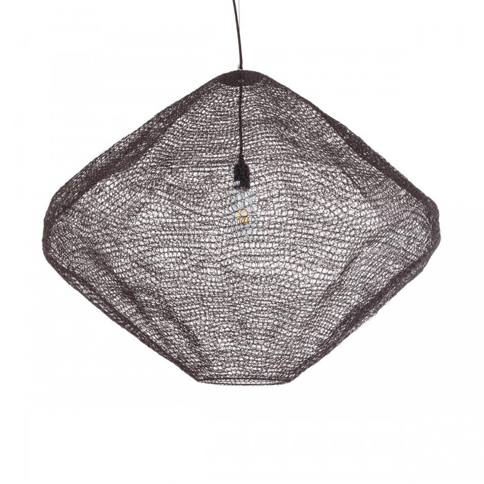 GloboStar® KENTUCKY 01869 Vintage Κρεμαστό Φωτιστικό Οροφής Μονόφωτο 1 x E27 AC220-240V IP20 - Φ90 x Υ70cm - Σκούρο Καφέ Μεταλλικό Πλέγμα GloboStar® KENTUCKY 01869 Vintage Κρεμαστό Φωτιστικό Οροφής Μονόφωτο 1 x E27 AC220-240V IP20 - Φ90 x Υ70cm - Σκούρο Καφέ Μεταλλικό Πλέγμα