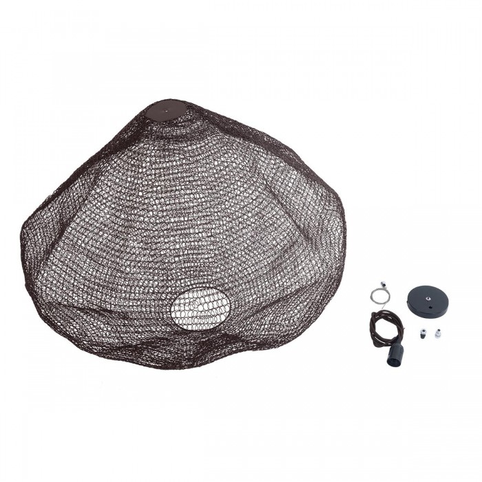 GloboStar® KENTUCKY 01869 Vintage Κρεμαστό Φωτιστικό Οροφής Μονόφωτο 1 x E27 AC220-240V IP20 - Φ90 x Υ70cm - Σκούρο Καφέ Μεταλλικό Πλέγμα GloboStar® KENTUCKY 01869 Vintage Κρεμαστό Φωτιστικό Οροφής Μονόφωτο 1 x E27 AC220-240V IP20 - Φ90 x Υ70cm - Σκούρο Καφέ Μεταλλικό Πλέγμα