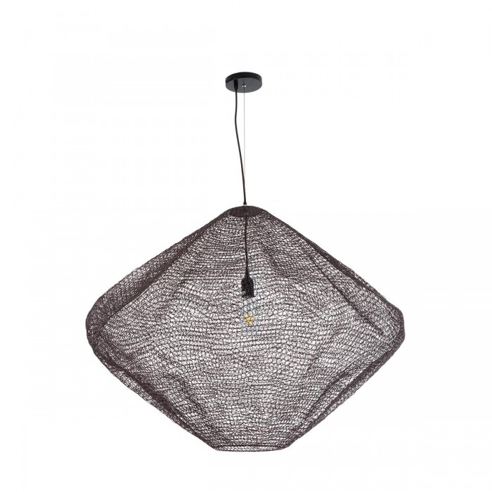 GloboStar® KENTUCKY 01869 Vintage Κρεμαστό Φωτιστικό Οροφής Μονόφωτο 1 x E27 AC220-240V IP20 - Φ90 x Υ70cm - Σκούρο Καφέ Μεταλλικό Πλέγμα GloboStar® KENTUCKY 01869 Vintage Κρεμαστό Φωτιστικό Οροφής Μονόφωτο 1 x E27 AC220-240V IP20 - Φ90 x Υ70cm - Σκούρο Καφέ Μεταλλικό Πλέγμα