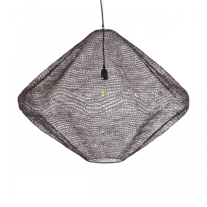 GloboStar® KENTUCKY 01869 Vintage Κρεμαστό Φωτιστικό Οροφής Μονόφωτο 1 x E27 AC220-240V IP20 - Φ90 x Υ70cm - Σκούρο Καφέ Μεταλλικό Πλέγμα GloboStar® KENTUCKY 01869 Vintage Κρεμαστό Φωτιστικό Οροφής Μονόφωτο 1 x E27 AC220-240V IP20 - Φ90 x Υ70cm - Σκούρο Καφέ Μεταλλικό Πλέγμα