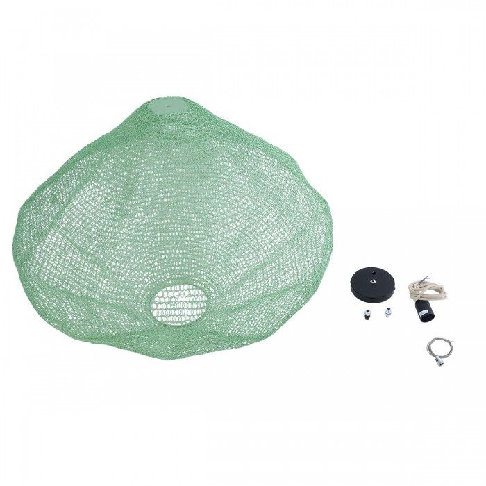 GloboStar® KENTUCKY 01870 Vintage Κρεμαστό Φωτιστικό Οροφής Μονόφωτο 1 x E27 AC220-240V IP20 - Φ90 x Υ70cm - Τιρκουάζ Μεταλλικό Πλέγμα GloboStar® KENTUCKY 01870 Vintage Κρεμαστό Φωτιστικό Οροφής Μονόφωτο 1 x E27 AC220-240V IP20 - Φ90 x Υ70cm - Τιρκουάζ Μεταλλικό Πλέγμα