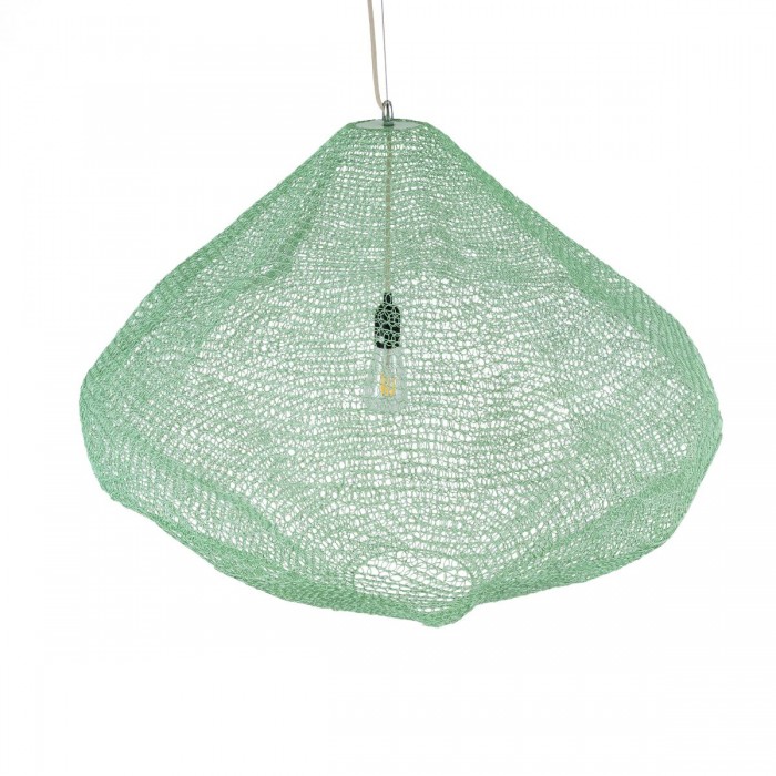 GloboStar® KENTUCKY 01870 Vintage Κρεμαστό Φωτιστικό Οροφής Μονόφωτο 1 x E27 AC220-240V IP20 - Φ90 x Υ70cm - Τιρκουάζ Μεταλλικό Πλέγμα GloboStar® KENTUCKY 01870 Vintage Κρεμαστό Φωτιστικό Οροφής Μονόφωτο 1 x E27 AC220-240V IP20 - Φ90 x Υ70cm - Τιρκουάζ Μεταλλικό Πλέγμα