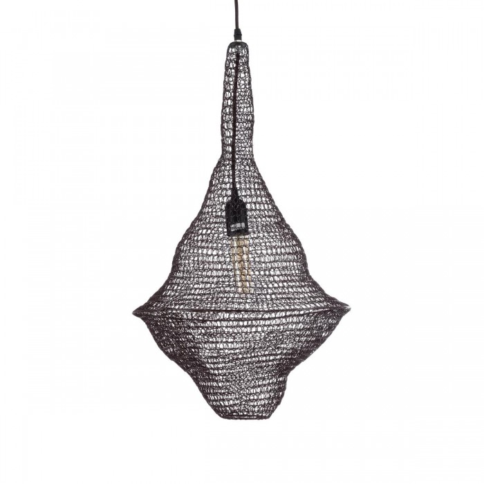 GloboStar® KENTUCKY 01872 Vintage Κρεμαστό Φωτιστικό Οροφής Μονόφωτο 1 x E27 AC220-240V IP20 - Φ35 x Υ60cm - Σκούρο Καφέ Μεταλλικό Πλέγμα GloboStar® KENTUCKY 01872 Vintage Κρεμαστό Φωτιστικό Οροφής Μονόφωτο 1 x E27 AC220-240V IP20 - Φ35 x Υ60cm - Σκούρο Καφέ Μεταλλικό Πλέγμα