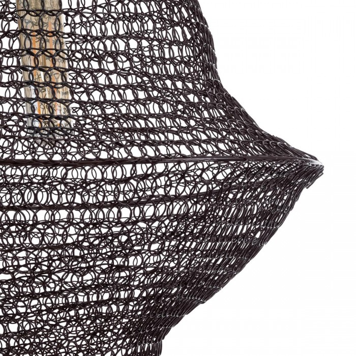 GloboStar® KENTUCKY 01872 Vintage Κρεμαστό Φωτιστικό Οροφής Μονόφωτο 1 x E27 AC220-240V IP20 - Φ35 x Υ60cm - Σκούρο Καφέ Μεταλλικό Πλέγμα GloboStar® KENTUCKY 01872 Vintage Κρεμαστό Φωτιστικό Οροφής Μονόφωτο 1 x E27 AC220-240V IP20 - Φ35 x Υ60cm - Σκούρο Καφέ Μεταλλικό Πλέγμα