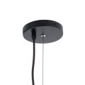 GloboStar® KENTUCKY 01878 Vintage Κρεμαστό Φωτιστικό Οροφής Μονόφωτο 1 x E27 AC220-240V IP20 - Φ80 x Υ140cm - Σκούρο Καφέ Μεταλλικό Πλέγμα