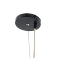 GloboStar® KENTUCKY 01883 Vintage Κρεμαστό Φωτιστικό Οροφής Μονόφωτο 1 x E27 AC220-240V IP20 - Φ60 x Υ90cm - Μπεζ Εκρού Μεταλλικό Πλέγμα