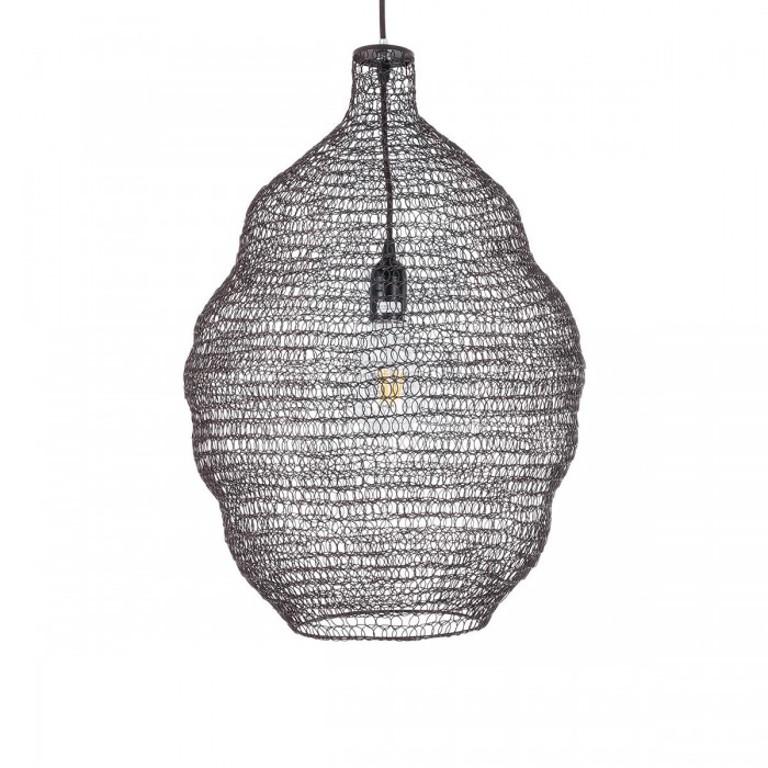 GloboStar® KENTUCKY 01899 Vintage Κρεμαστό Φωτιστικό Οροφής Μονόφωτο 1 x E27 AC220-240V IP20 - Φ40 x Υ60cm - Σκούρο Καφέ Μεταλλικό Πλέγμα GloboStar® KENTUCKY 01899 Vintage Κρεμαστό Φωτιστικό Οροφής Μονόφωτο 1 x E27 AC220-240V IP20 - Φ40 x Υ60cm - Σκούρο Καφέ Μεταλλικό Πλέγμα