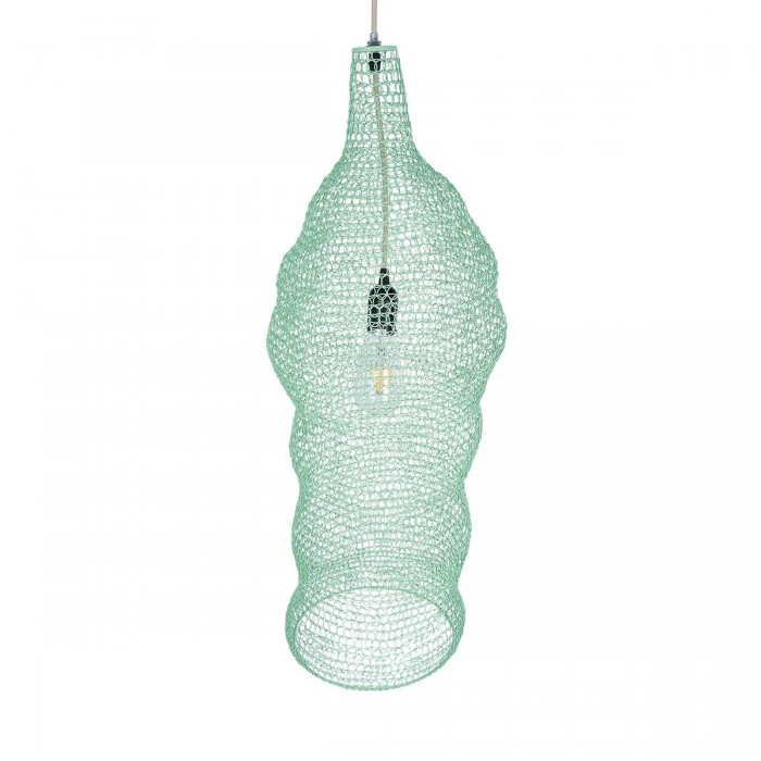 GloboStar® KENTUCKY 01906 Vintage Κρεμαστό Φωτιστικό Οροφής Μονόφωτο 1 x E27 AC220-240V IP20 - Φ30 x Υ80cm - Τιρκουάζ Μεταλλικό Πλέγμα GloboStar® KENTUCKY 01906 Vintage Κρεμαστό Φωτιστικό Οροφής Μονόφωτο 1 x E27 AC220-240V IP20 - Φ30 x Υ80cm - Τιρκουάζ Μεταλλικό Πλέγμα