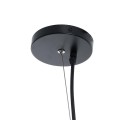 GloboStar® KENTUCKY 01912 Vintage Κρεμαστό Φωτιστικό Πλέγμα Μονόφωτο 1 x E27 IP20 Μαύρο Μέταλλο - Μ60 x Π60 x Υ70cm