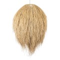 GloboStar® ARCHIPELAGO 01913 Boho Κρεμαστό Φωτιστικό Οροφής Μονόφωτο 1 x E27 AC220-240V IP20 - Φ80 x Υ100cm - Μπεζ Ξύλινο Πλέγμα